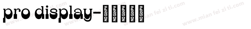 pro display字体转换